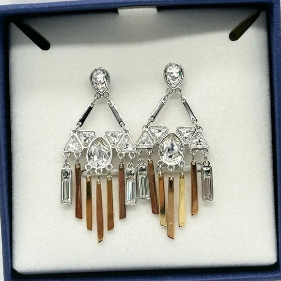 Swarovski Crystal Airy Chandelier Drop Earrings NIB - Picture 1 of 4